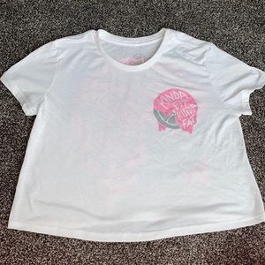 Kinda fit kinda fat cropped tee